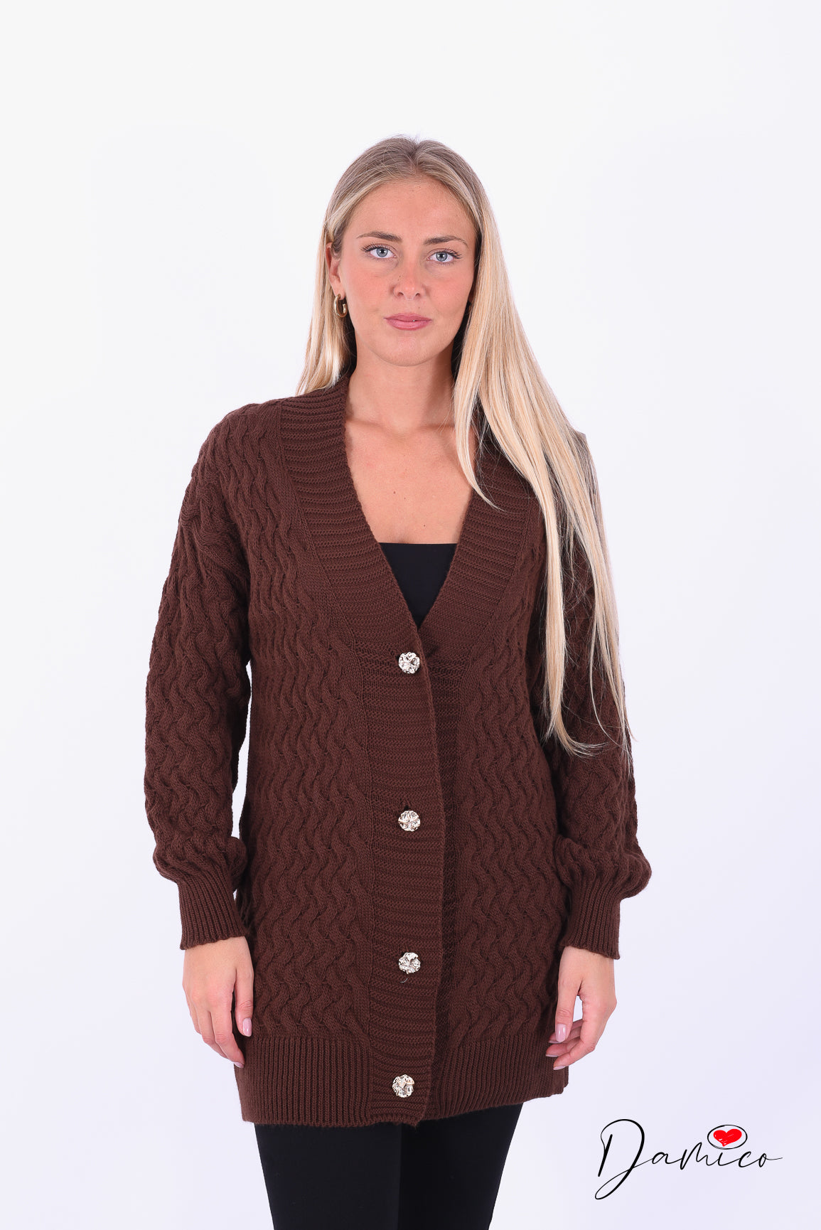 Cardigan intrecciato