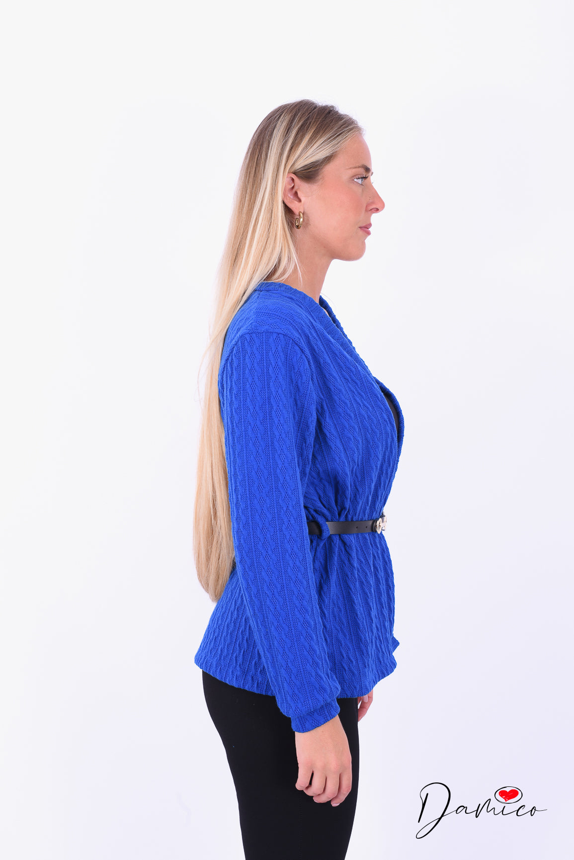 Cardigan con cinturina