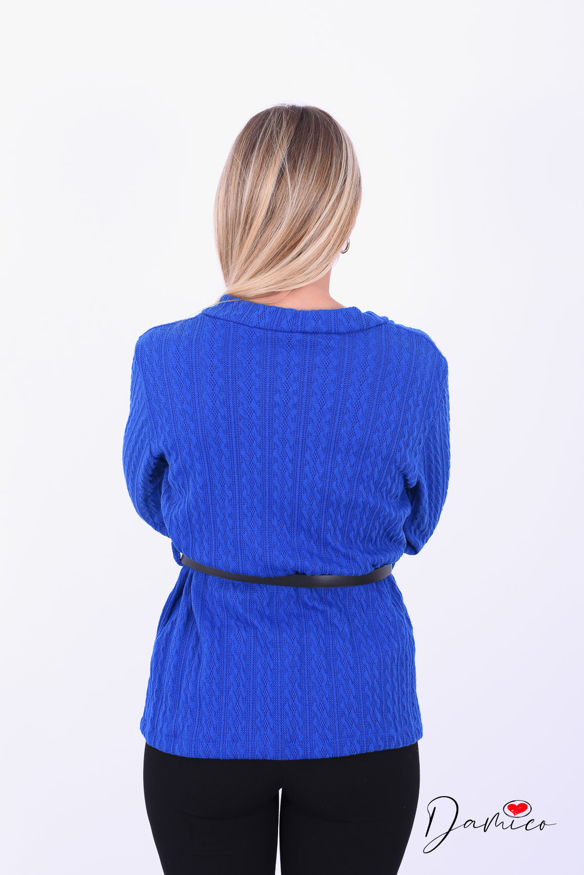 Cardigan con cinturina