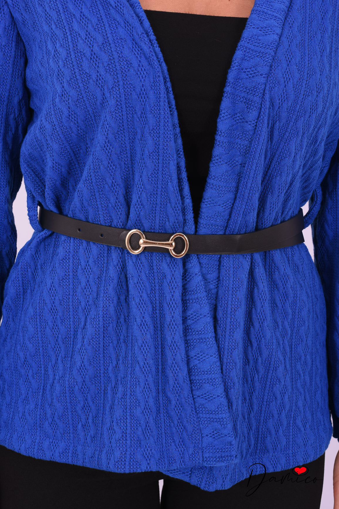 Cardigan con cinturina