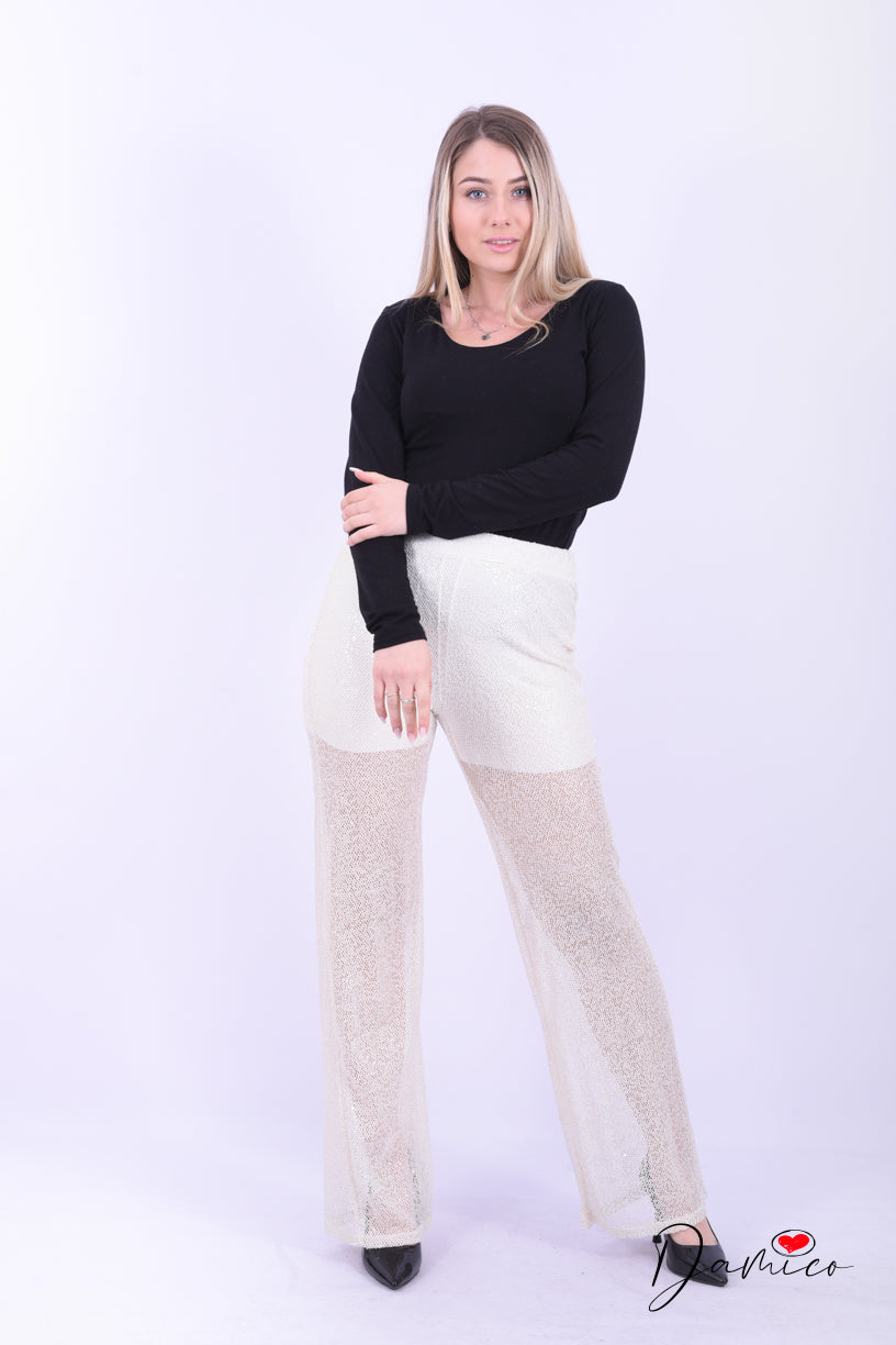 Pantalone paillettes