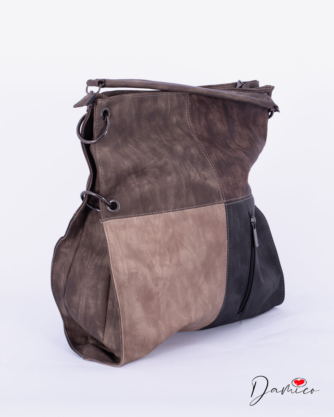 Borsa silver ring color block