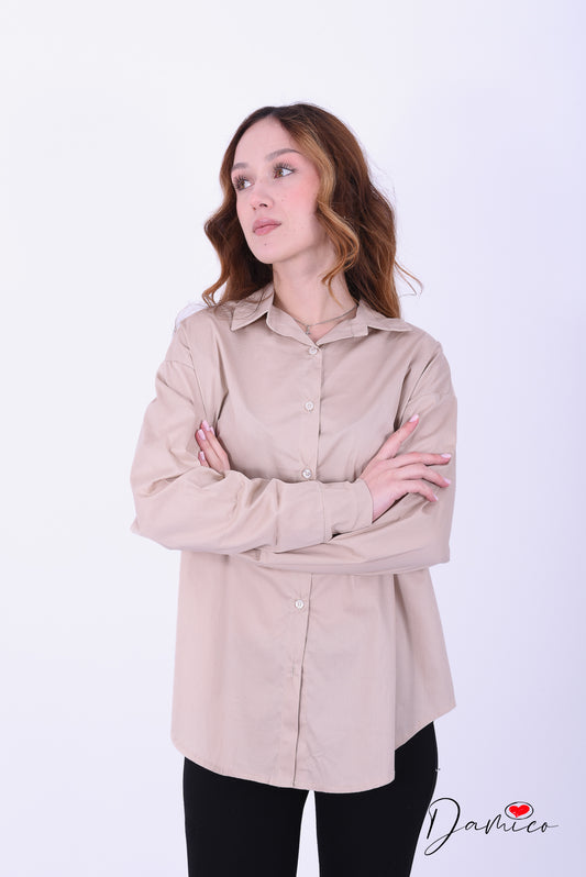 Camicia over basic cotone