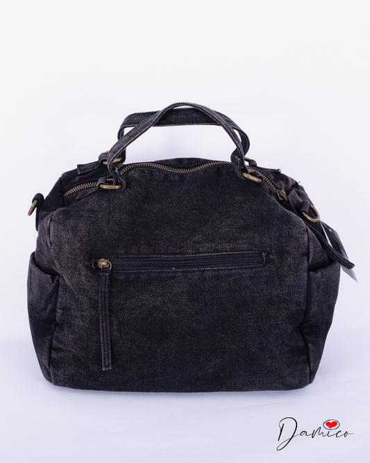Borsa hobo casual acid wash