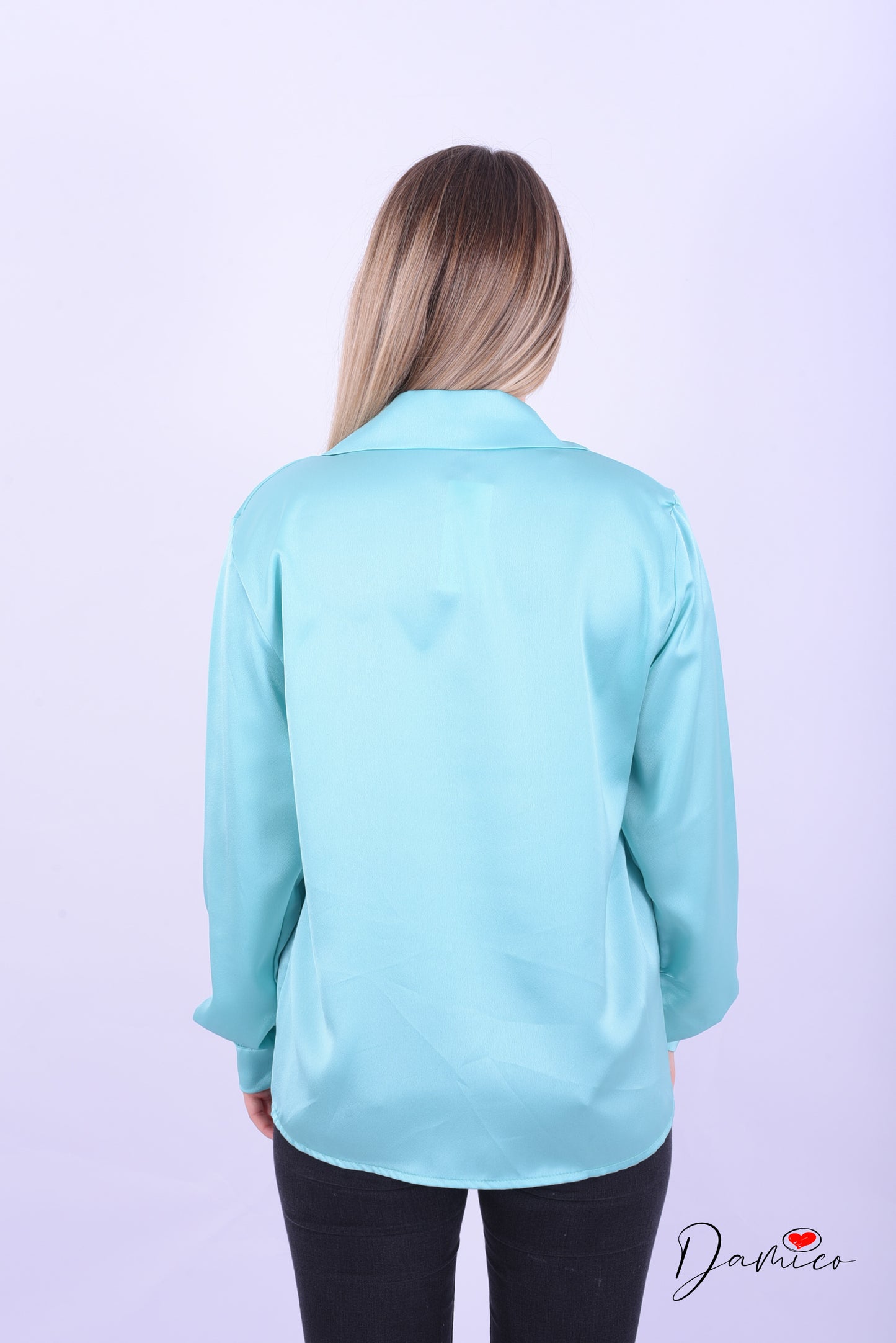 Camicia slim satin