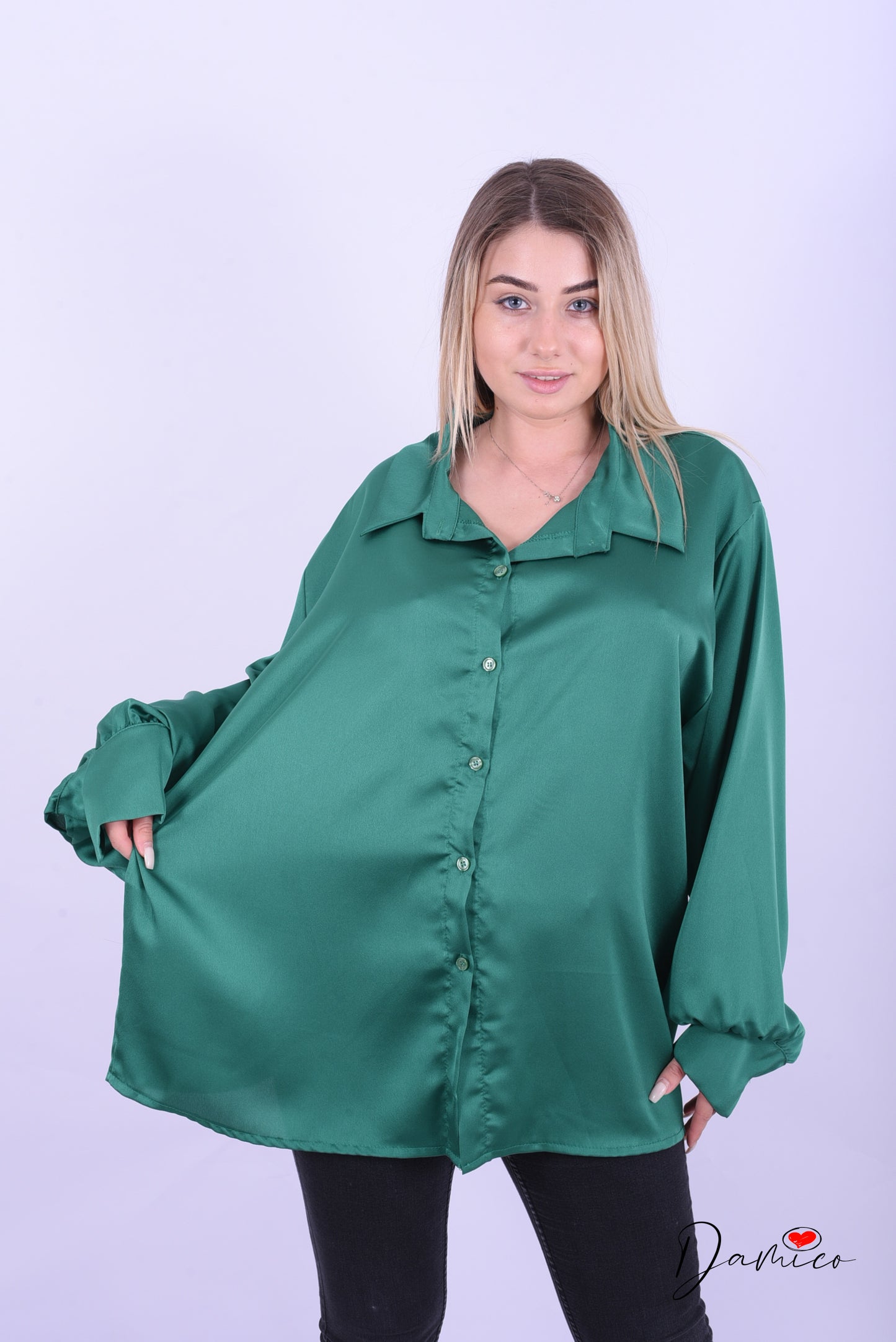 Camicia over satin