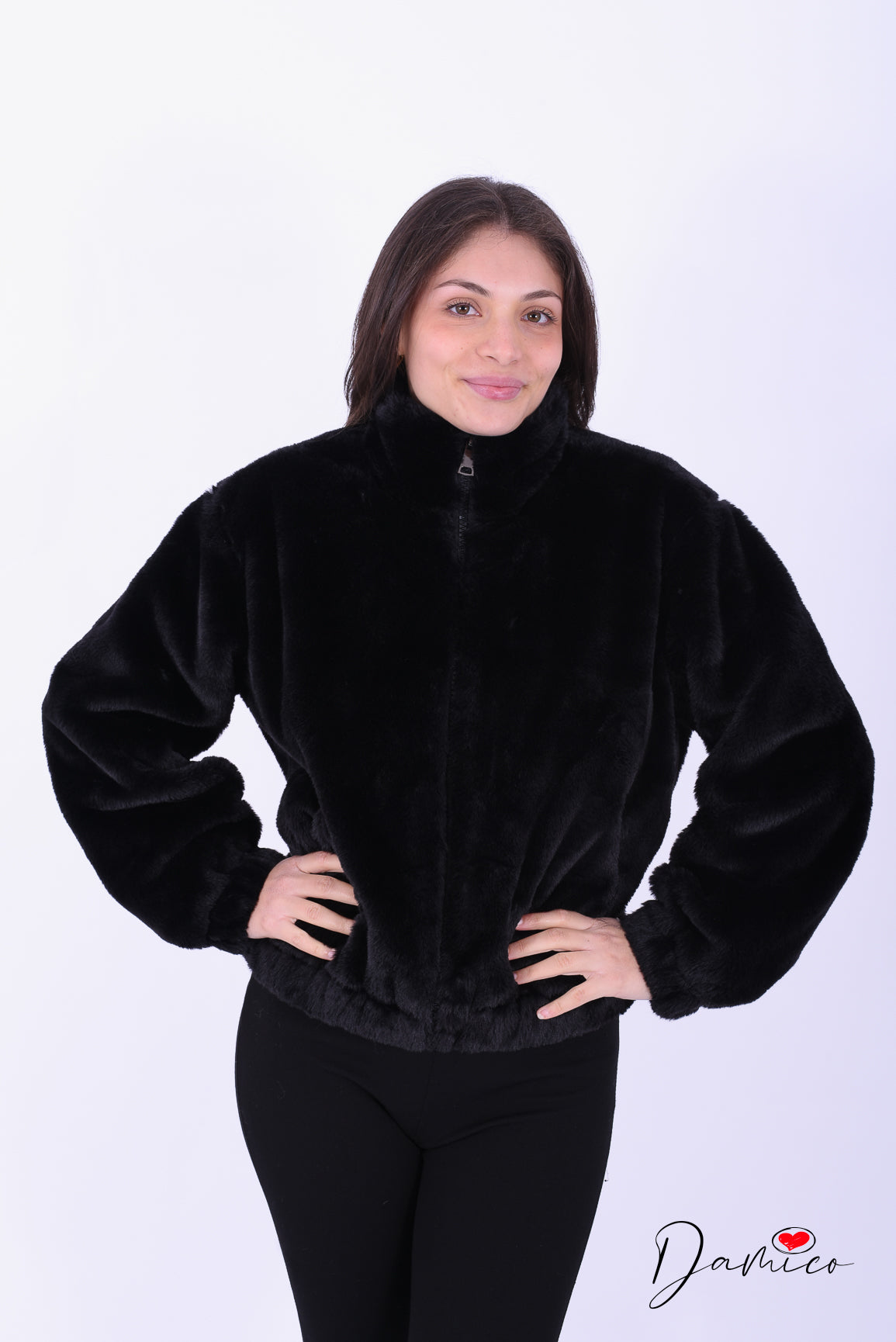 Giacca over peluche