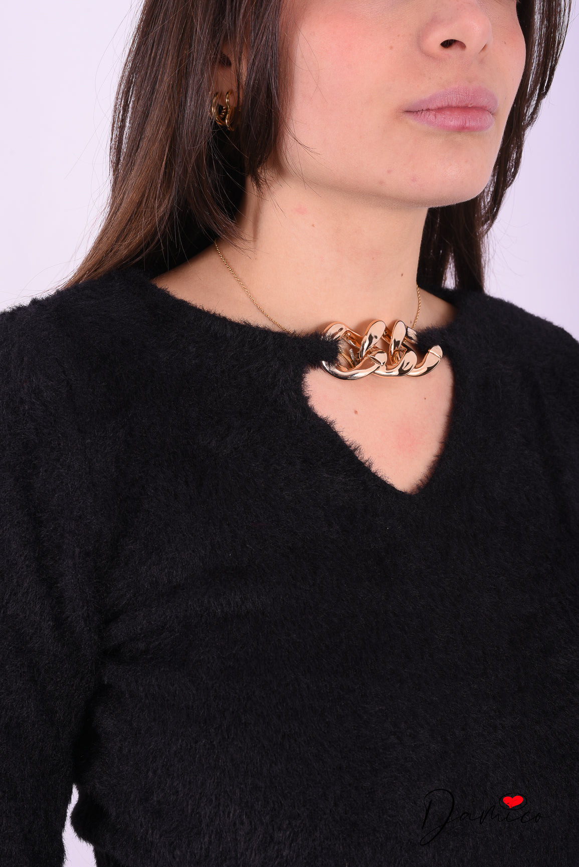 Maglia peluche chain