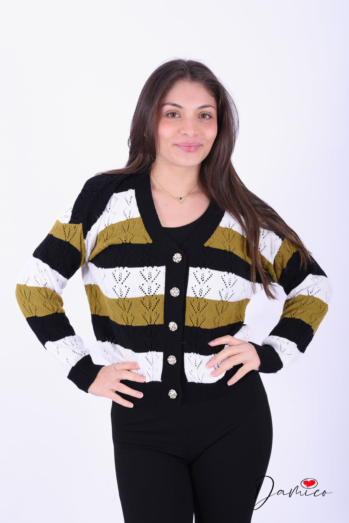 Cardigan tris stripes