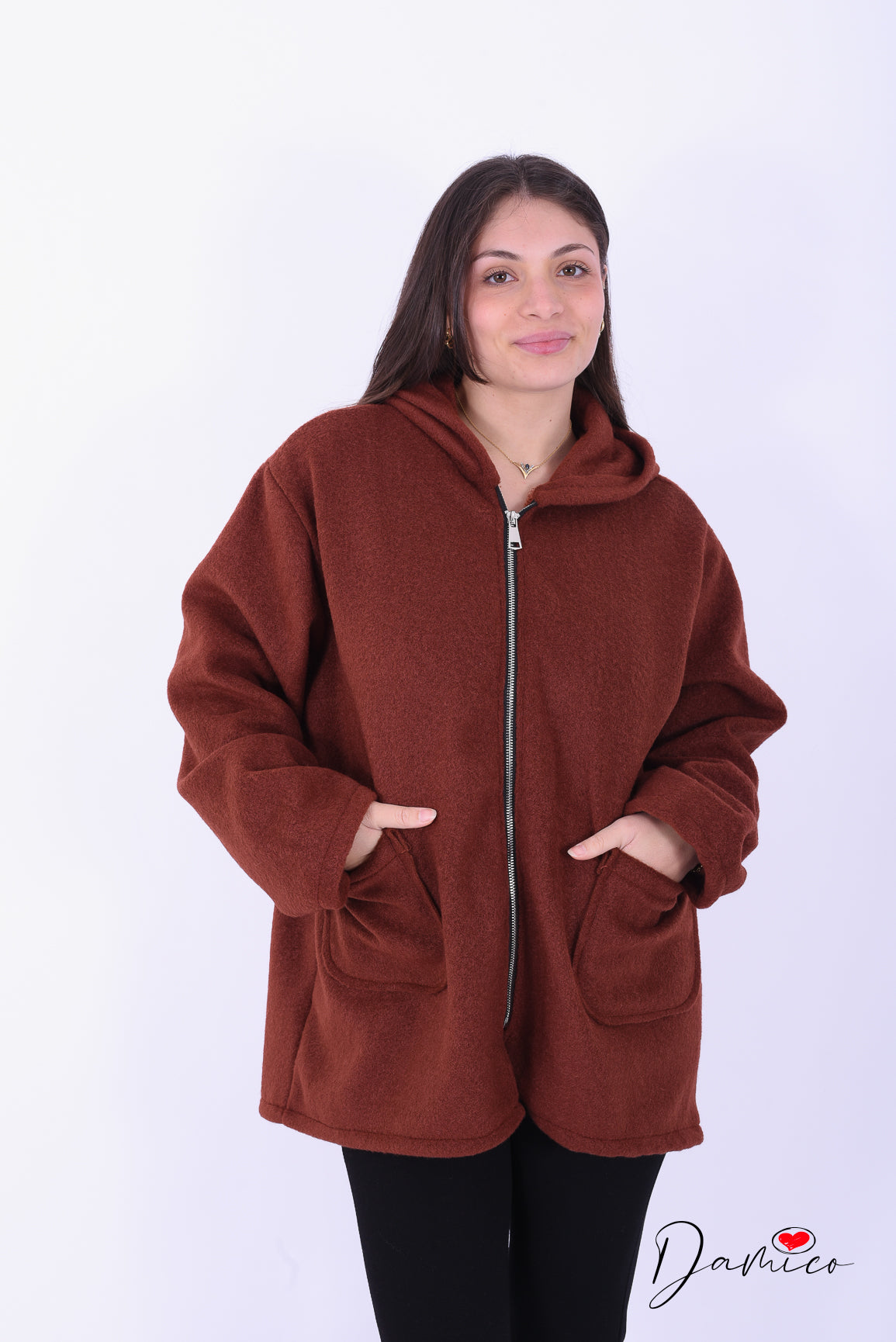 Giacca soft over zip