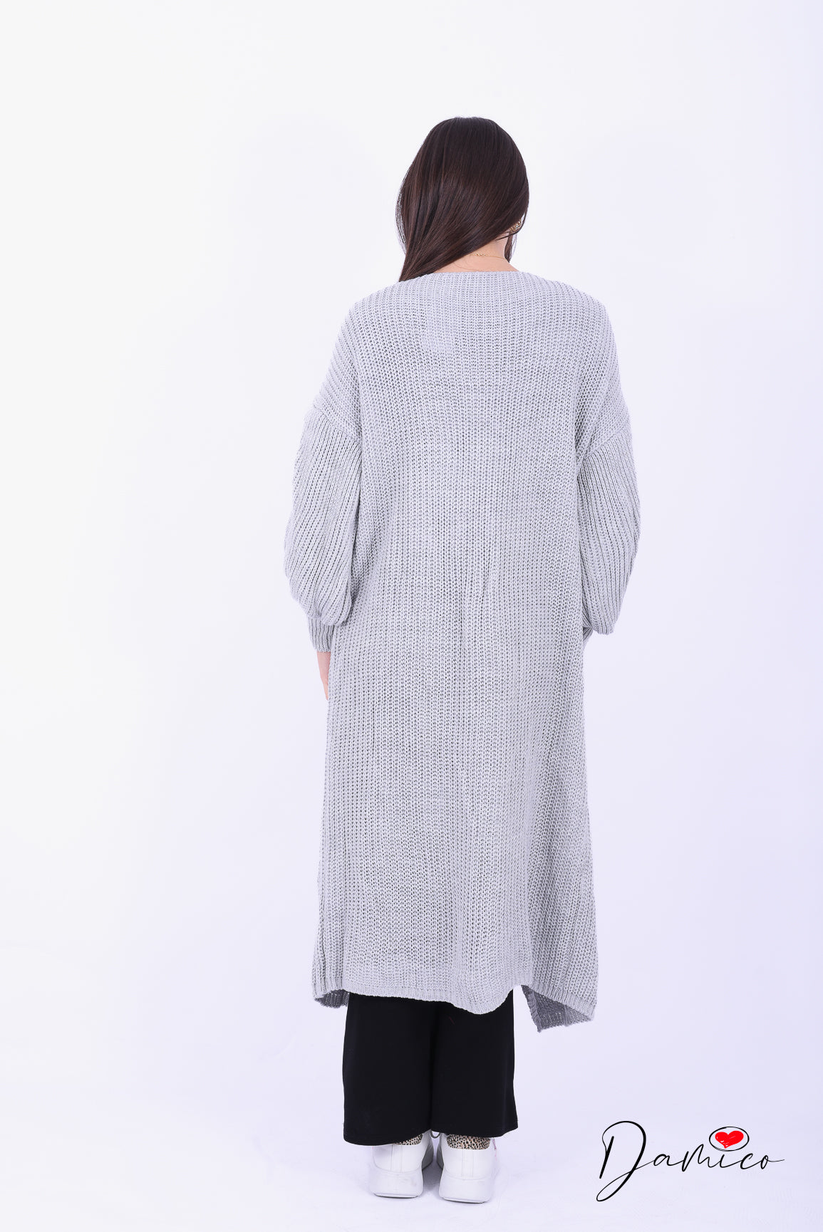 Cardigan lungo con tasche