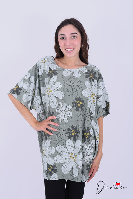Maglia total flowers