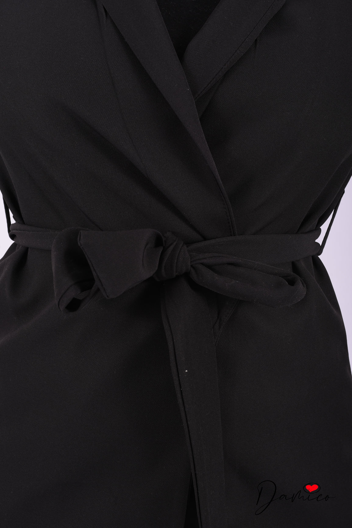 Blazer aperto con cintura