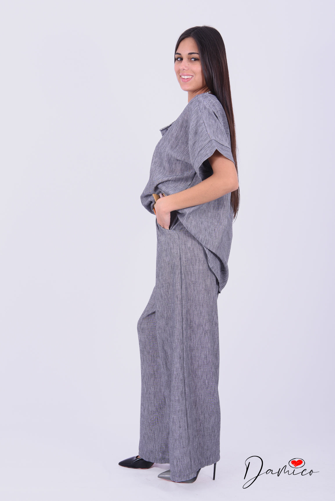 Coordinato blusa e Panta Palazzo