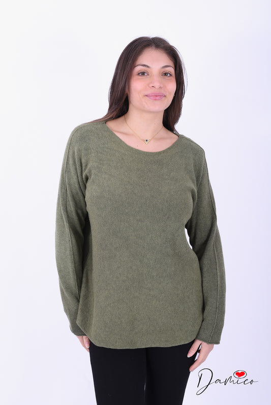 Maglia maglina scollo a barca