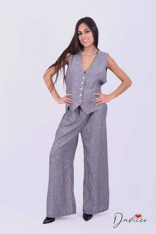 Coordinato gilet e Panta Palazzo
