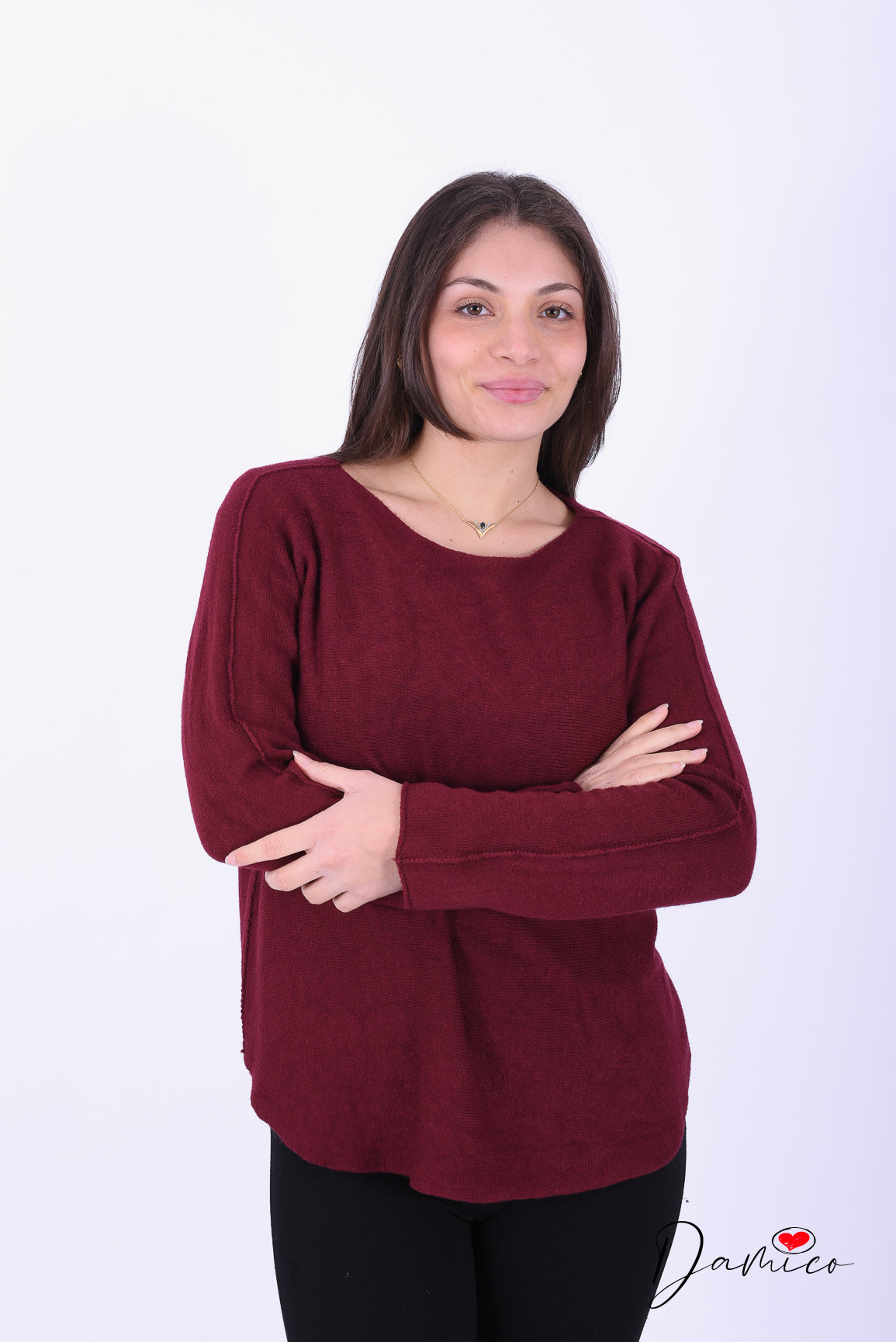 Maglia maglina scollo a barca