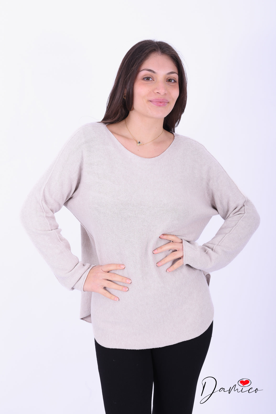 Maglia maglina scollo a barca