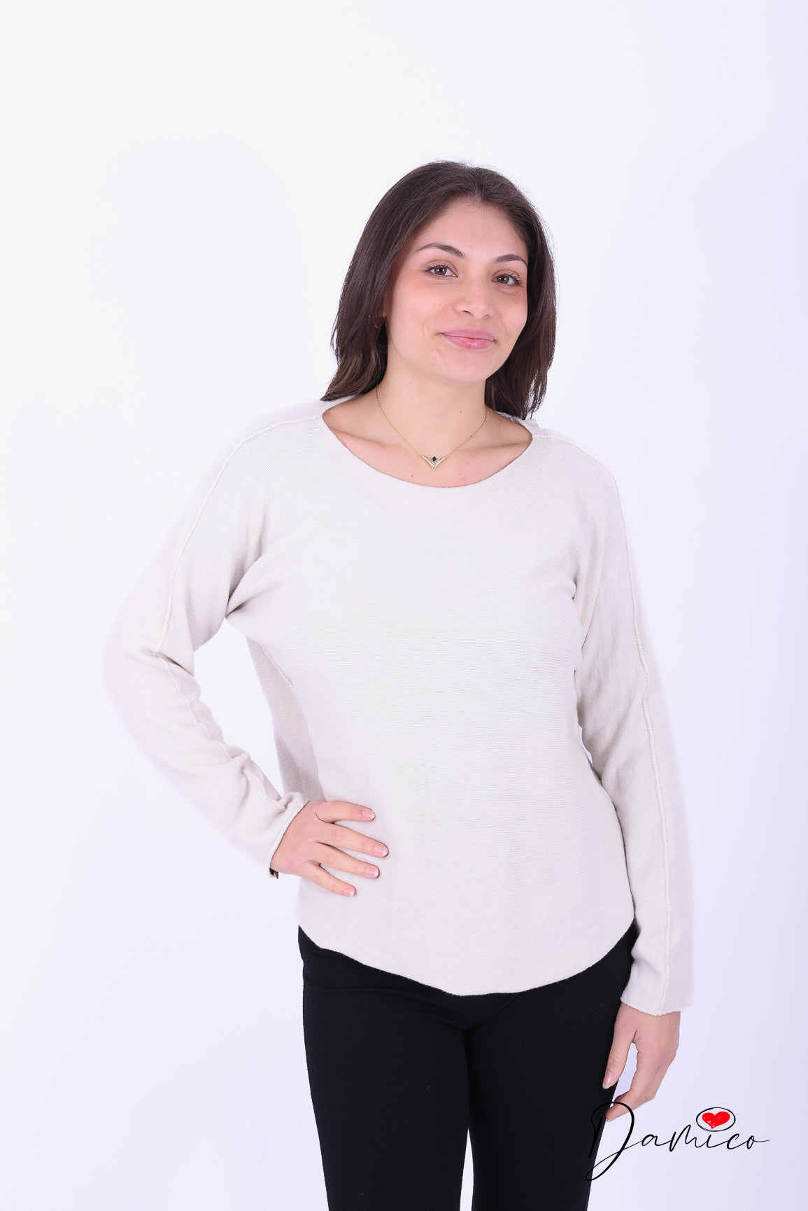 Maglia maglina scollo a barca