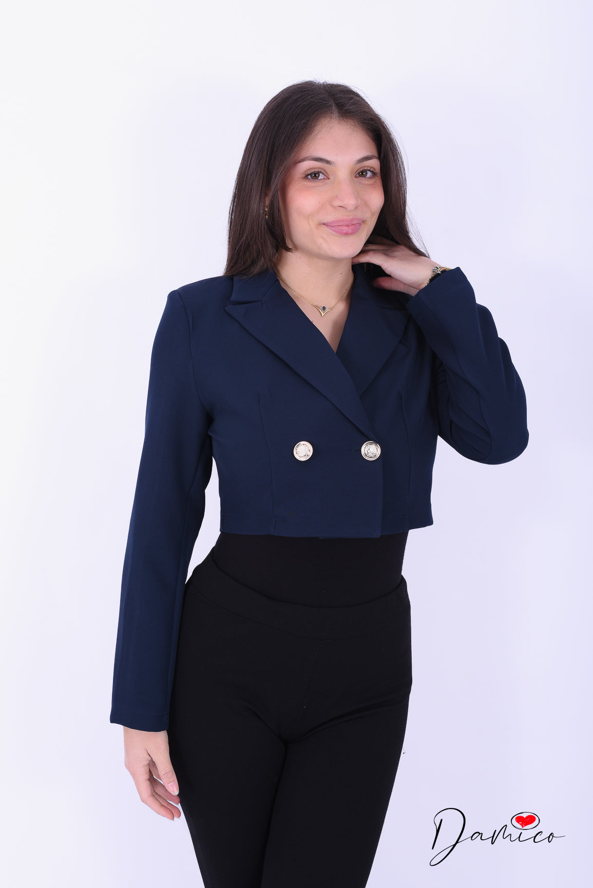 Blazer corto doppio petto