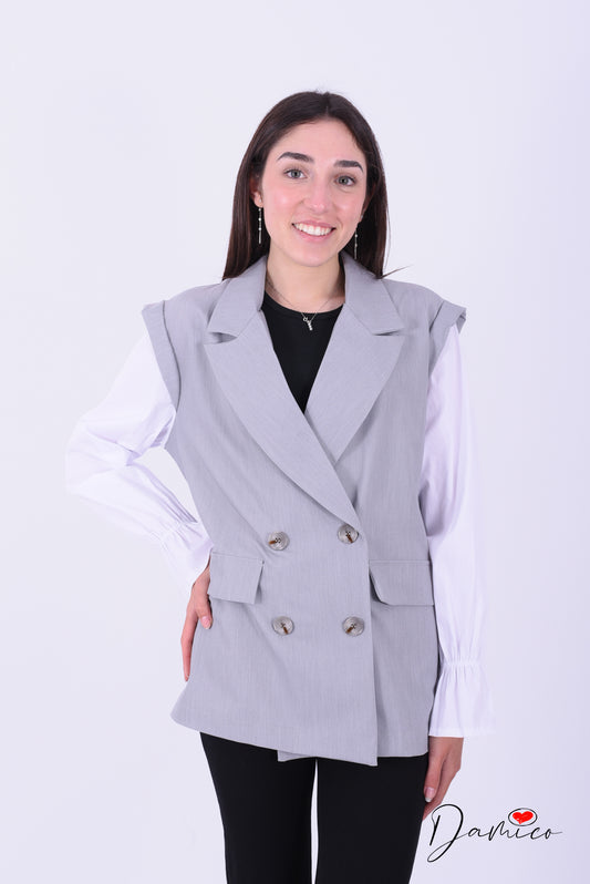 Blazer manica shirt