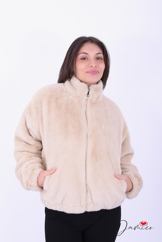 Giacca over peluche