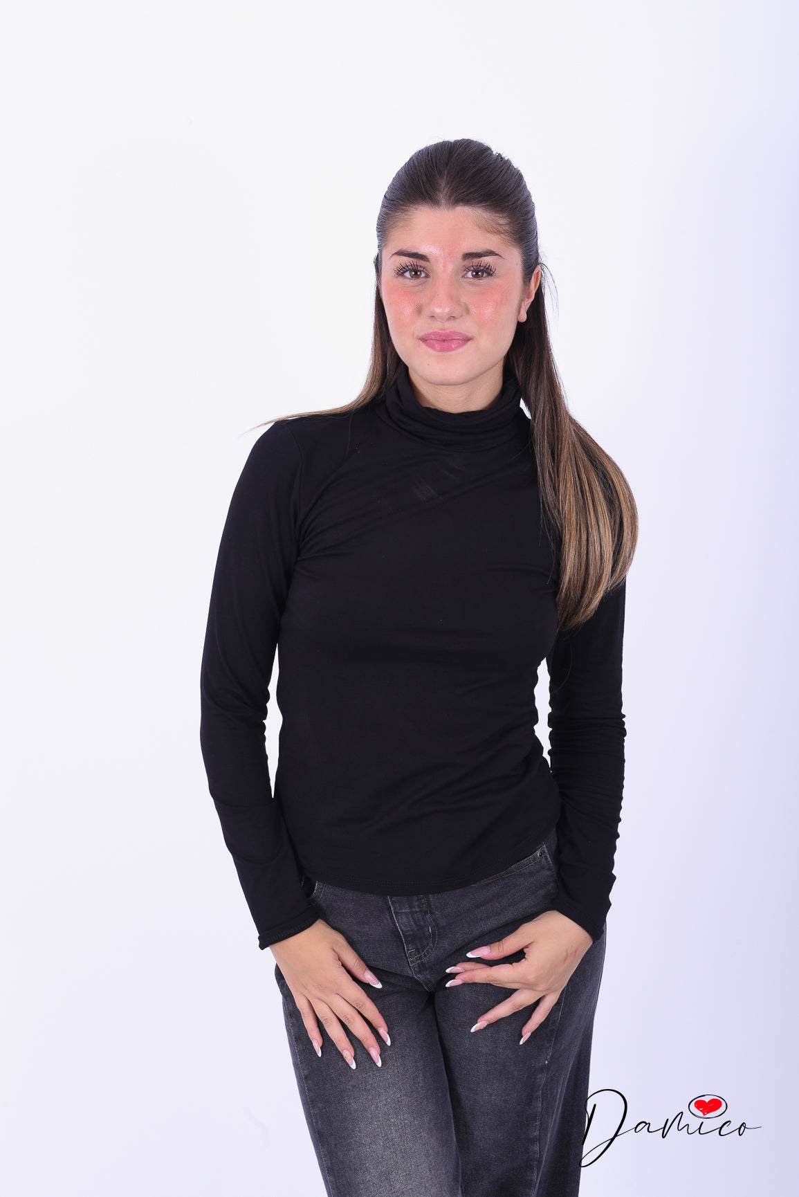Maglia basic slim - Dolcevita