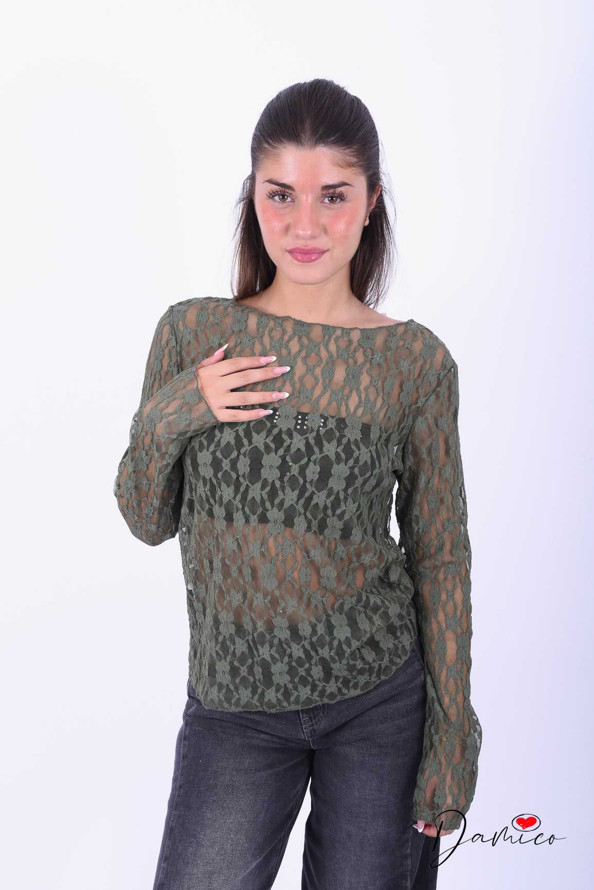 Maglia pizzo bubble