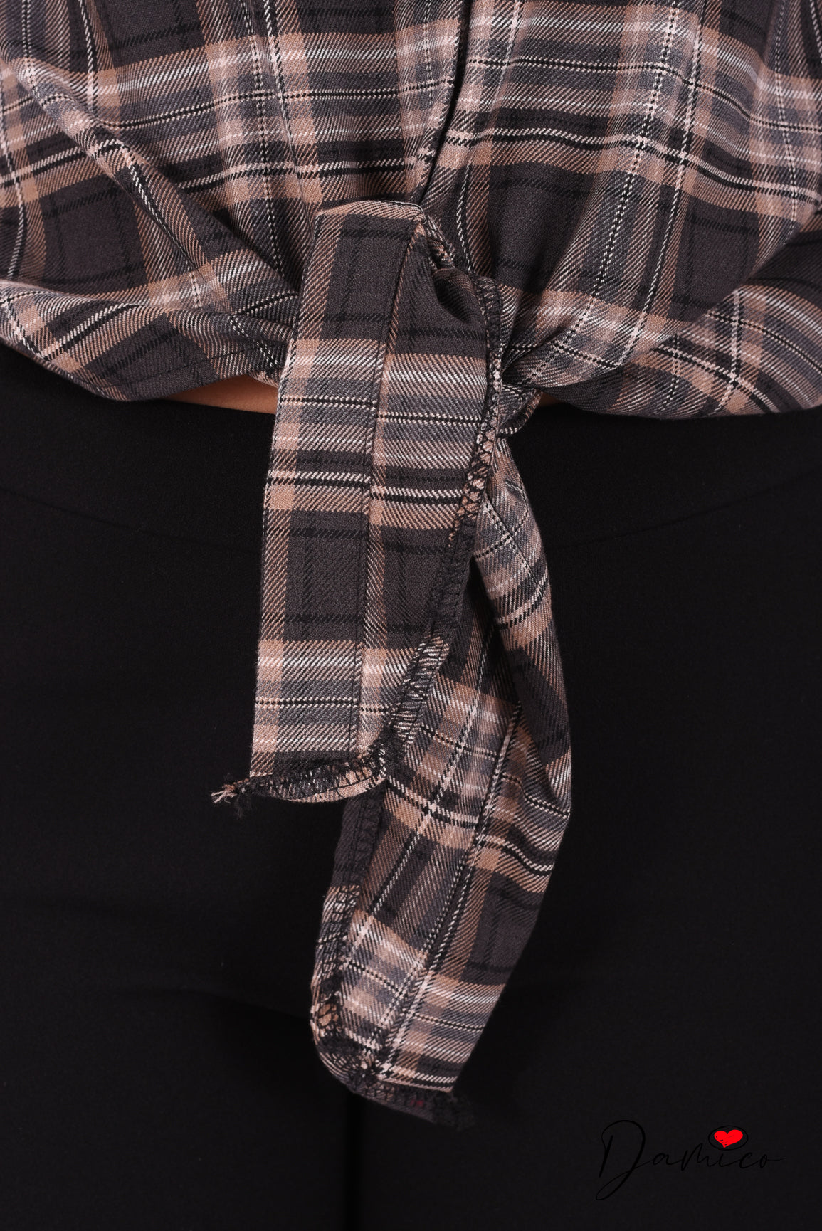 Camicia nodo Tartan