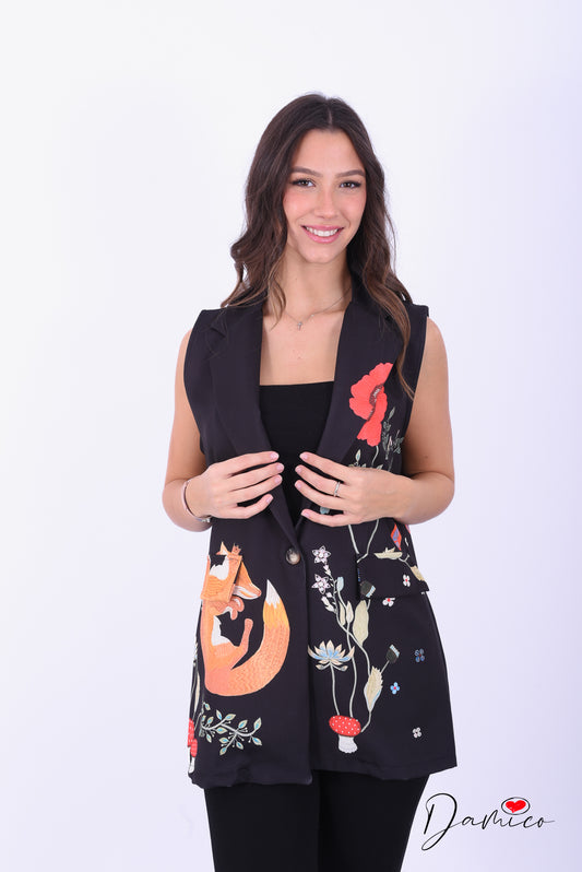 Gilet foxy flower