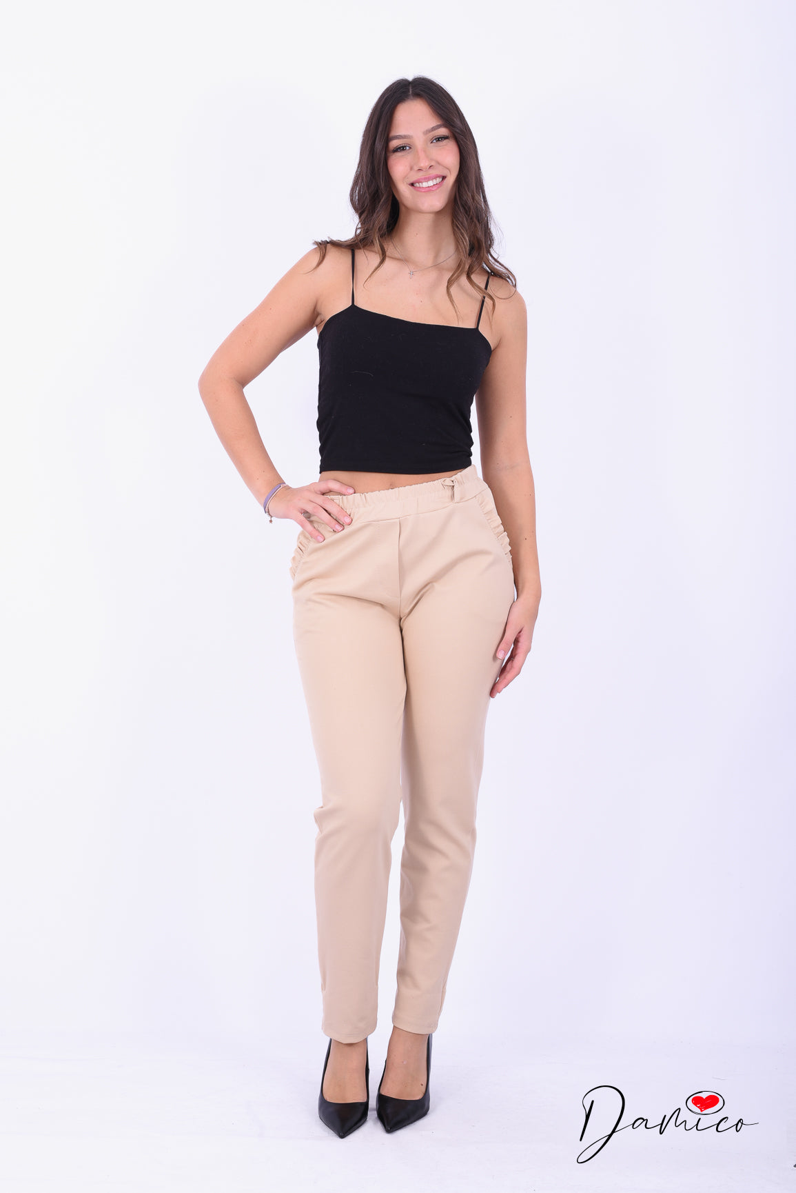 Pantalone tasche fru fru