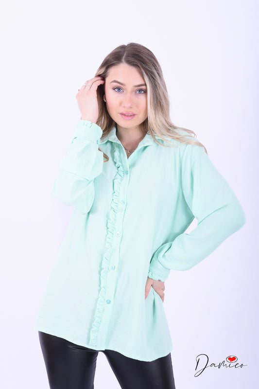 Camicia con rouches