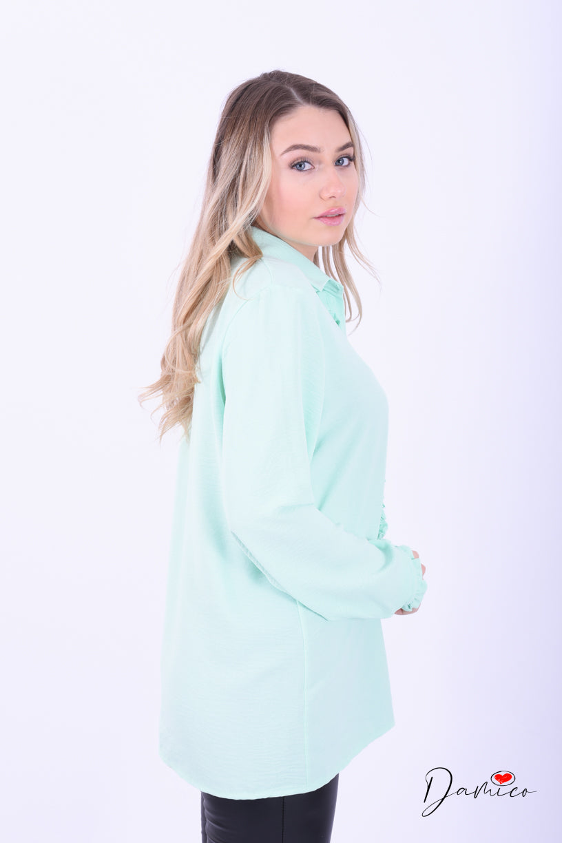 Camicia con rouches