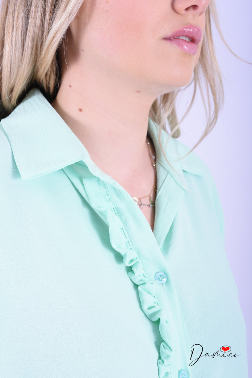 Camicia con rouches