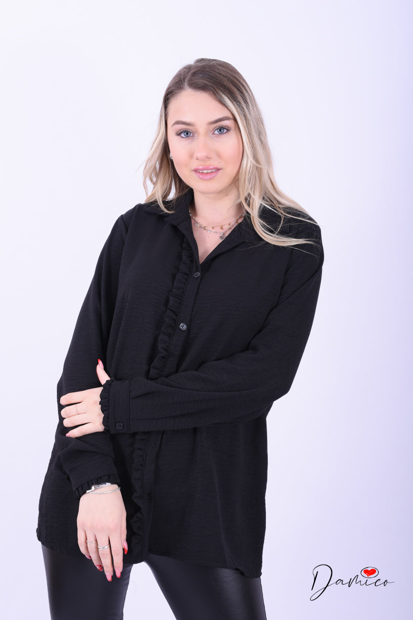 Camicia con rouches