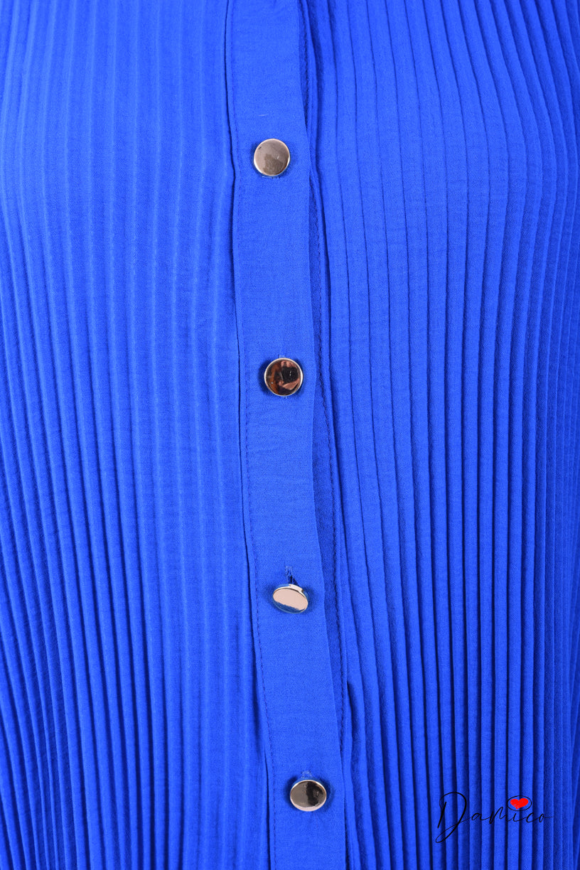 Camicia over plissettata