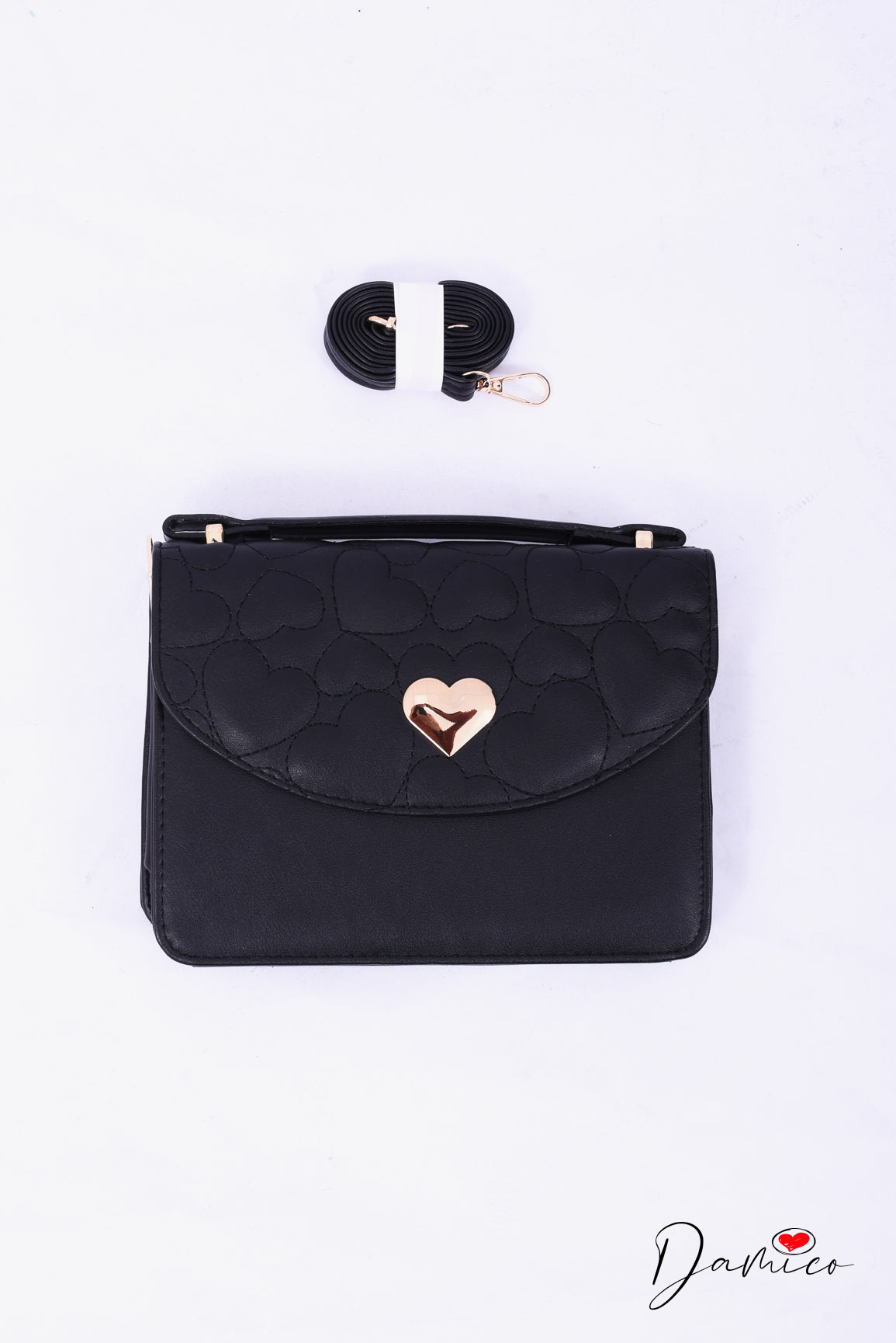 HEART BAG BLACK
