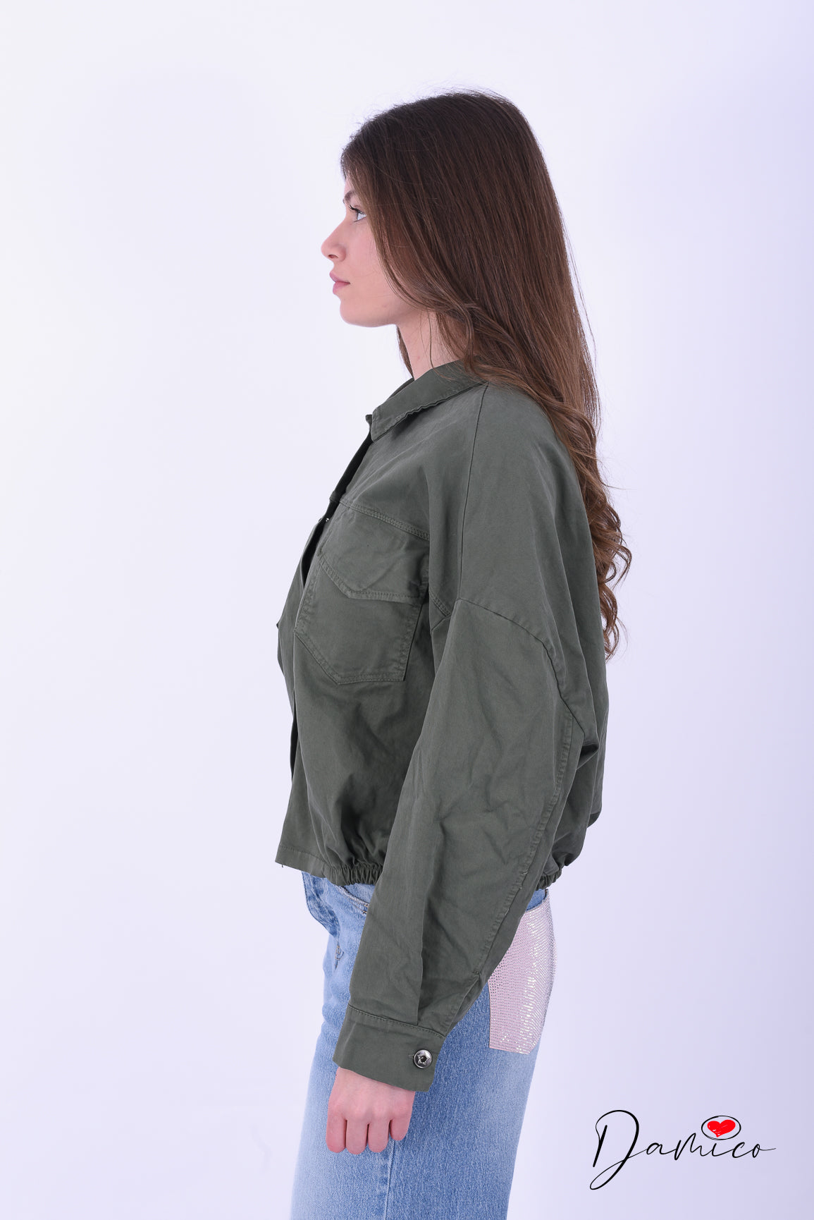 Giacca over doppio tascone