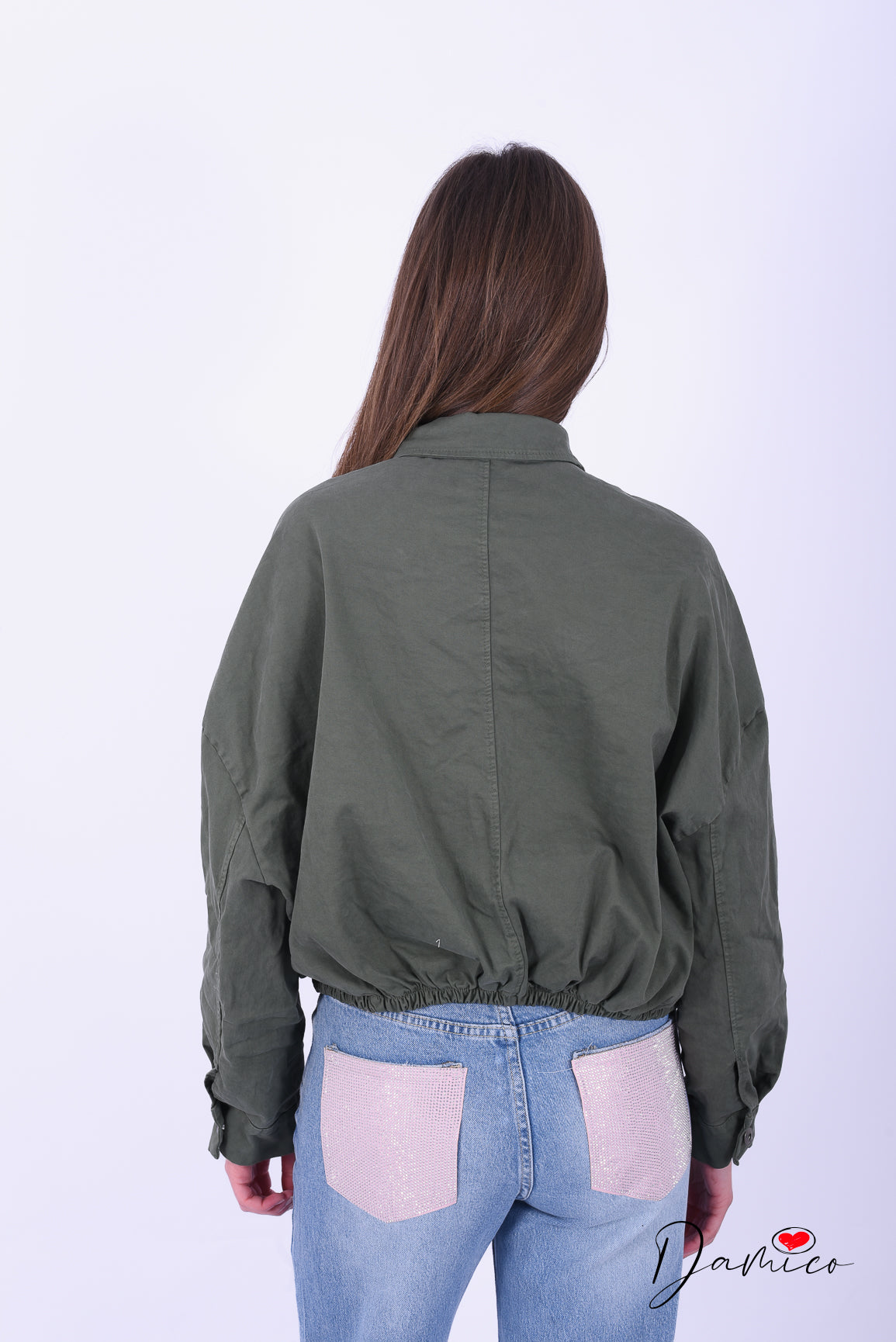 Giacca over doppio tascone