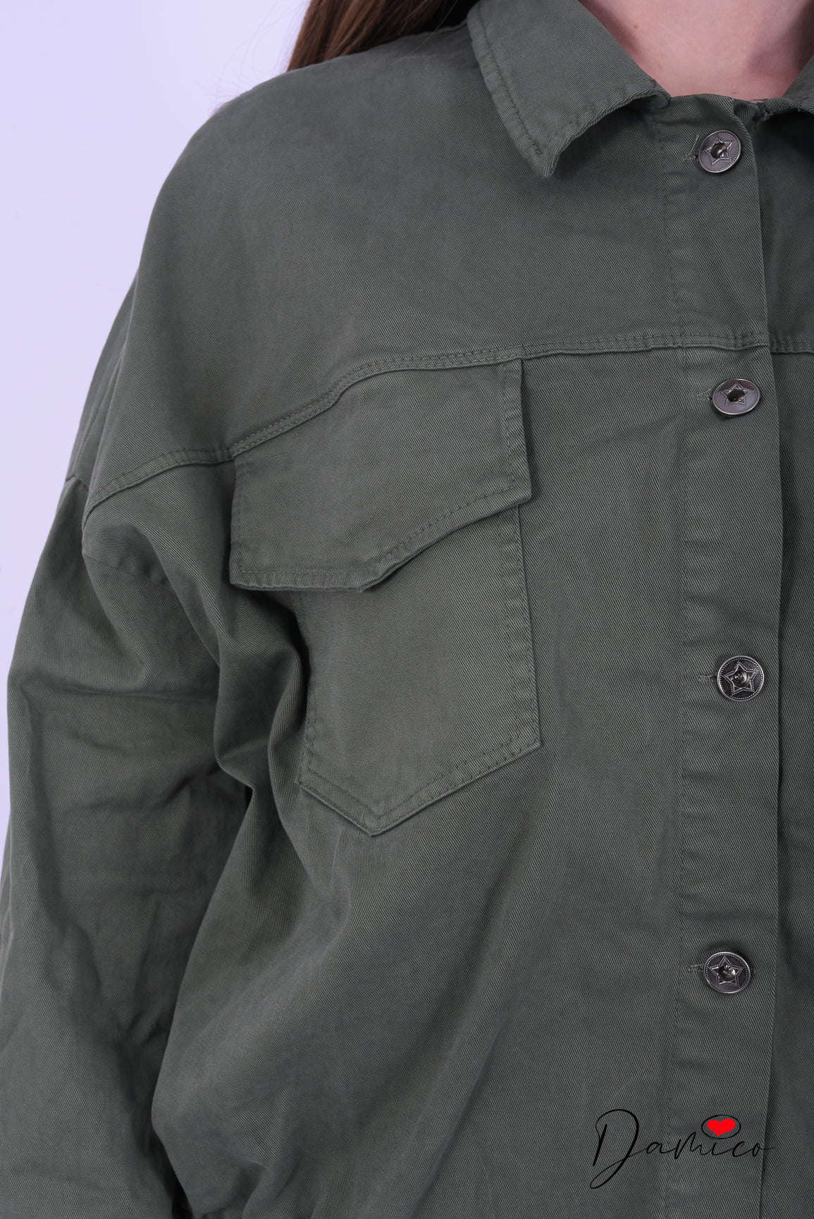 Giacca over doppio tascone