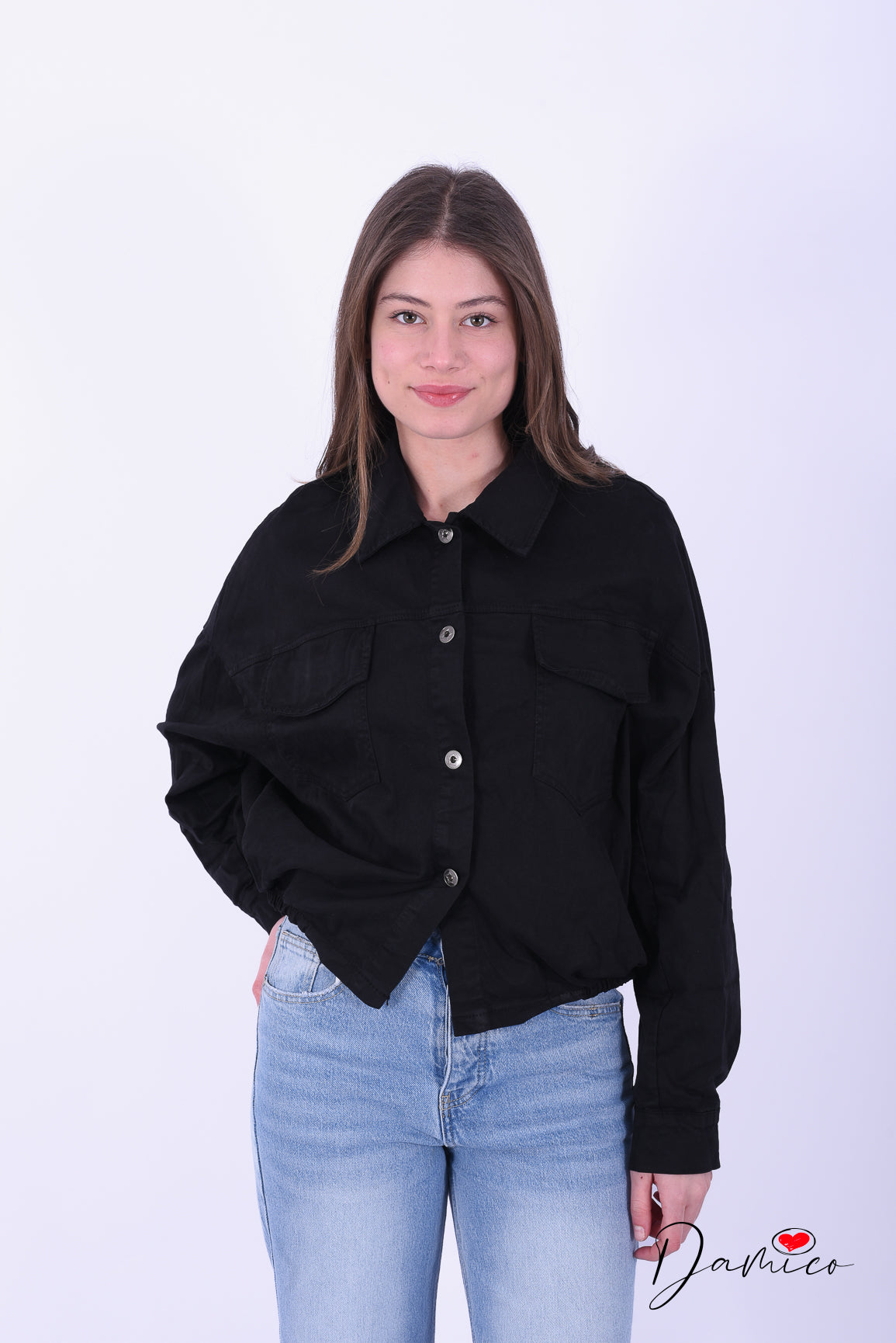 Giacca over doppio tascone