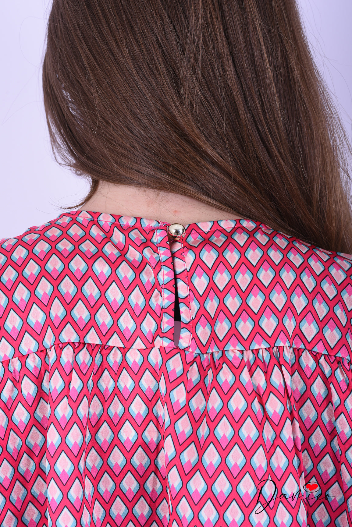 Blusa satinata rombi