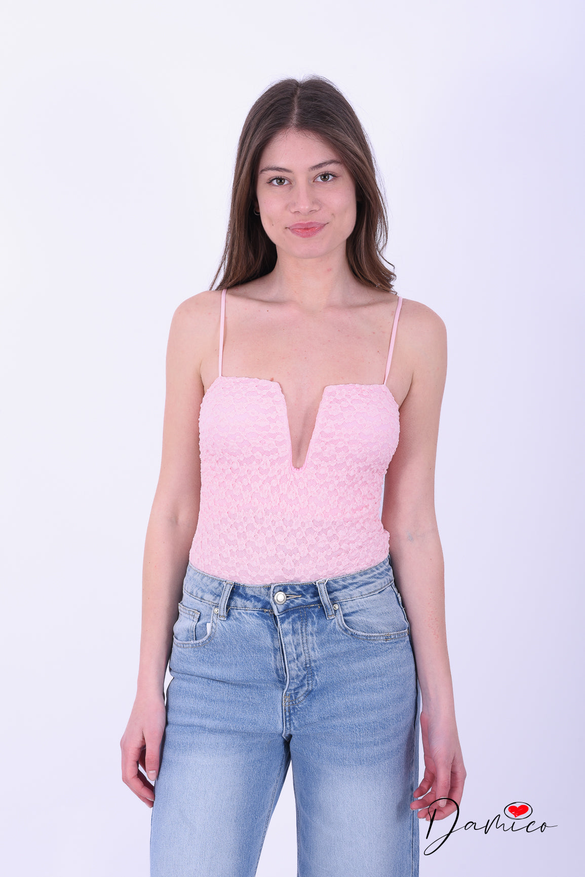 Body V rigida pizzo bubble