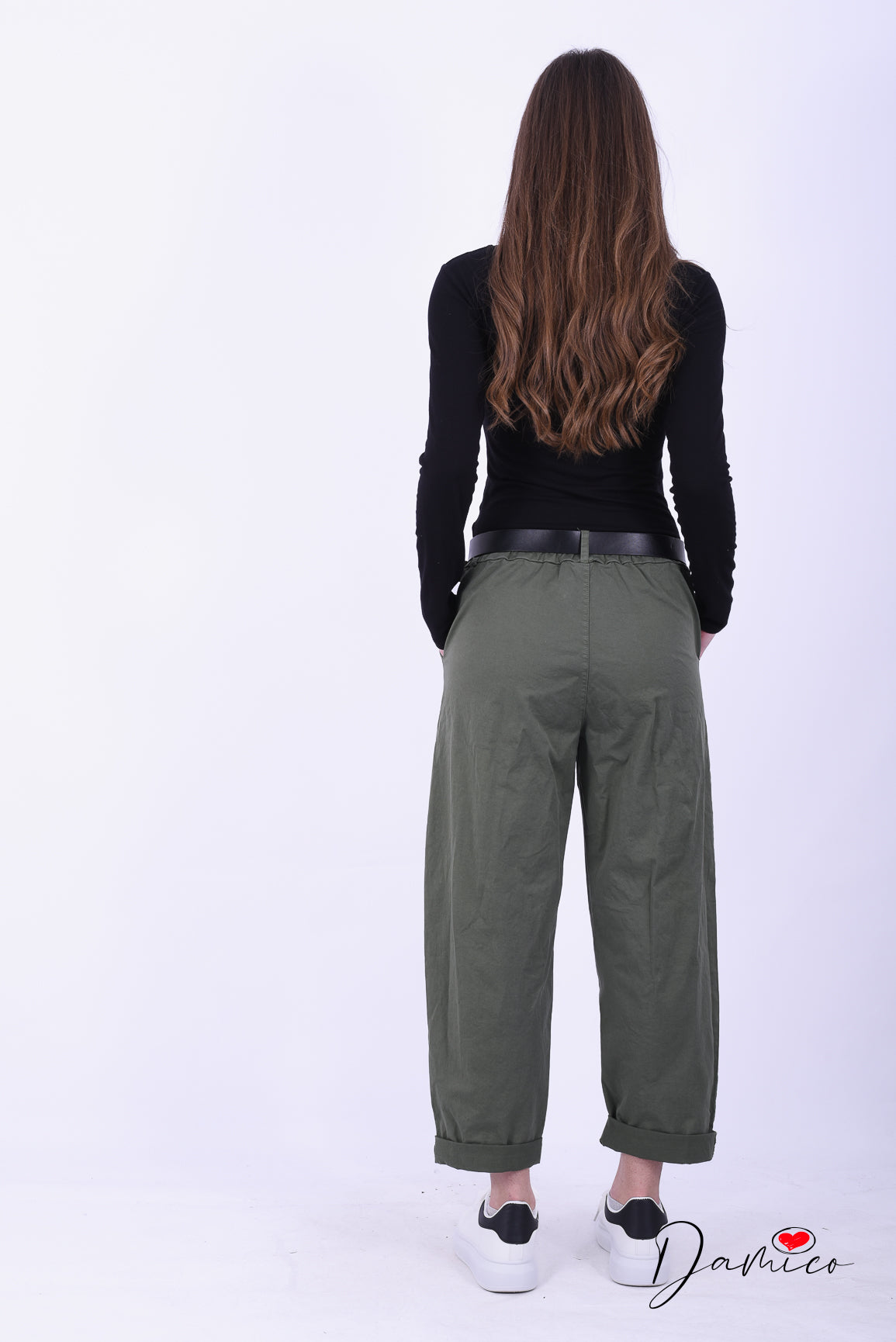 Pantaloni mom fit pinces