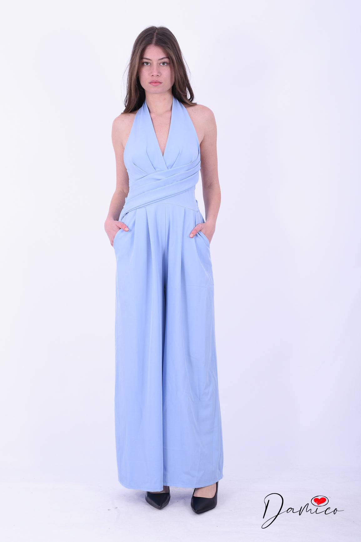 Jumpsuite backless palazzo