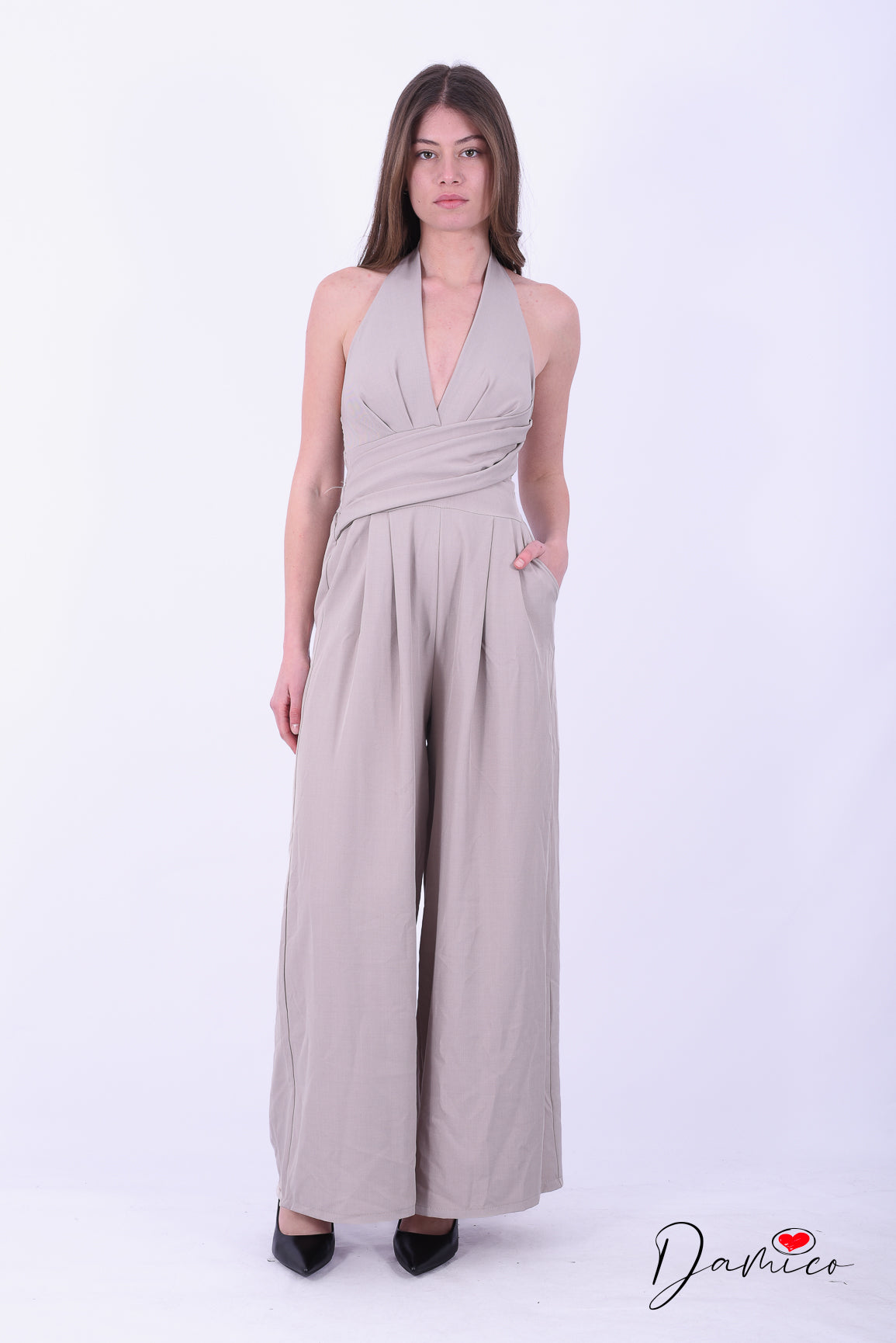 Jumpsuite backless palazzo