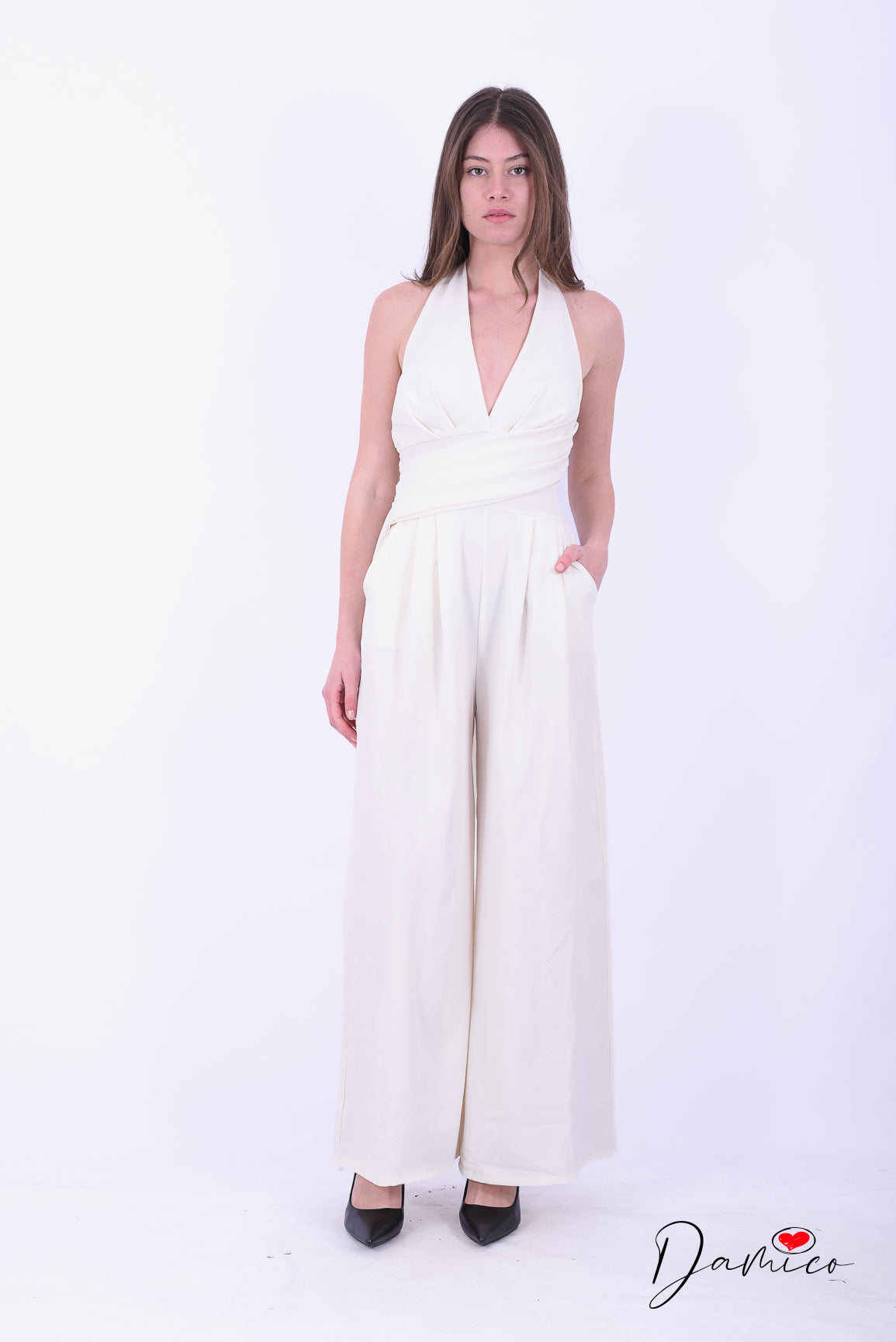 Jumpsuite backless palazzo