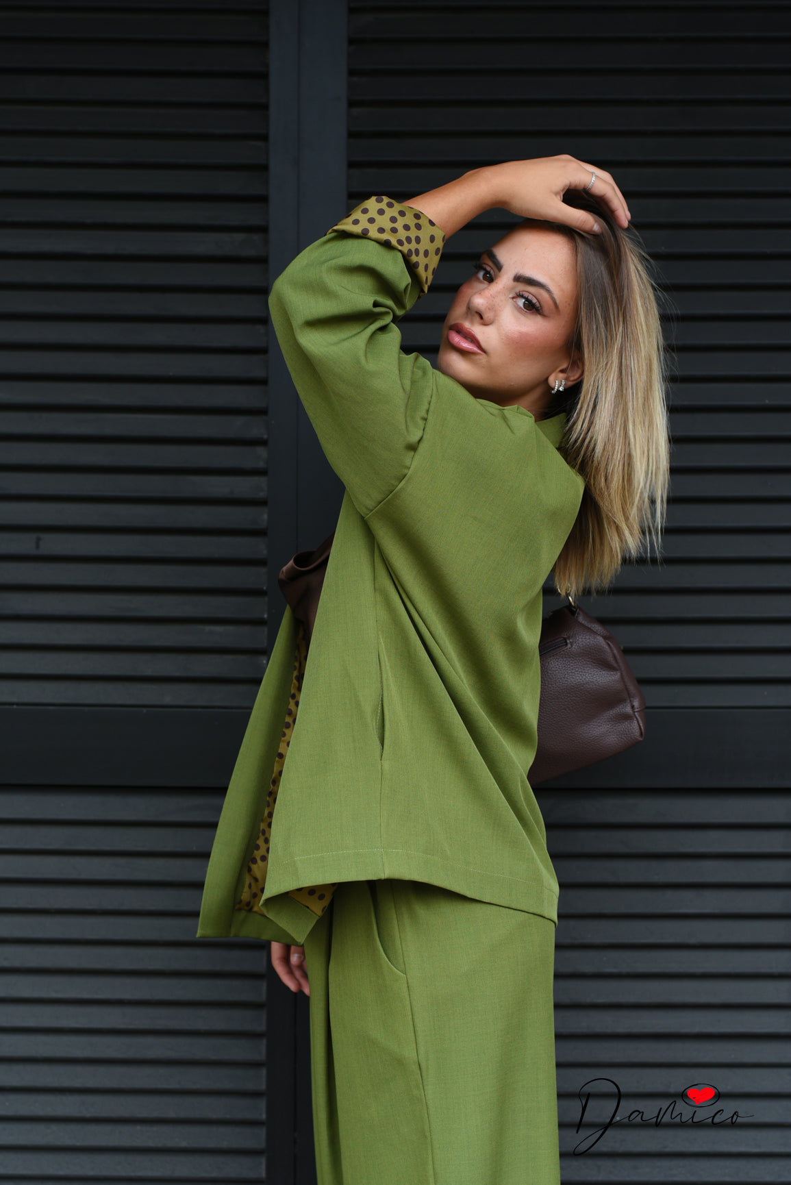 Cardigan aperto fodera pois