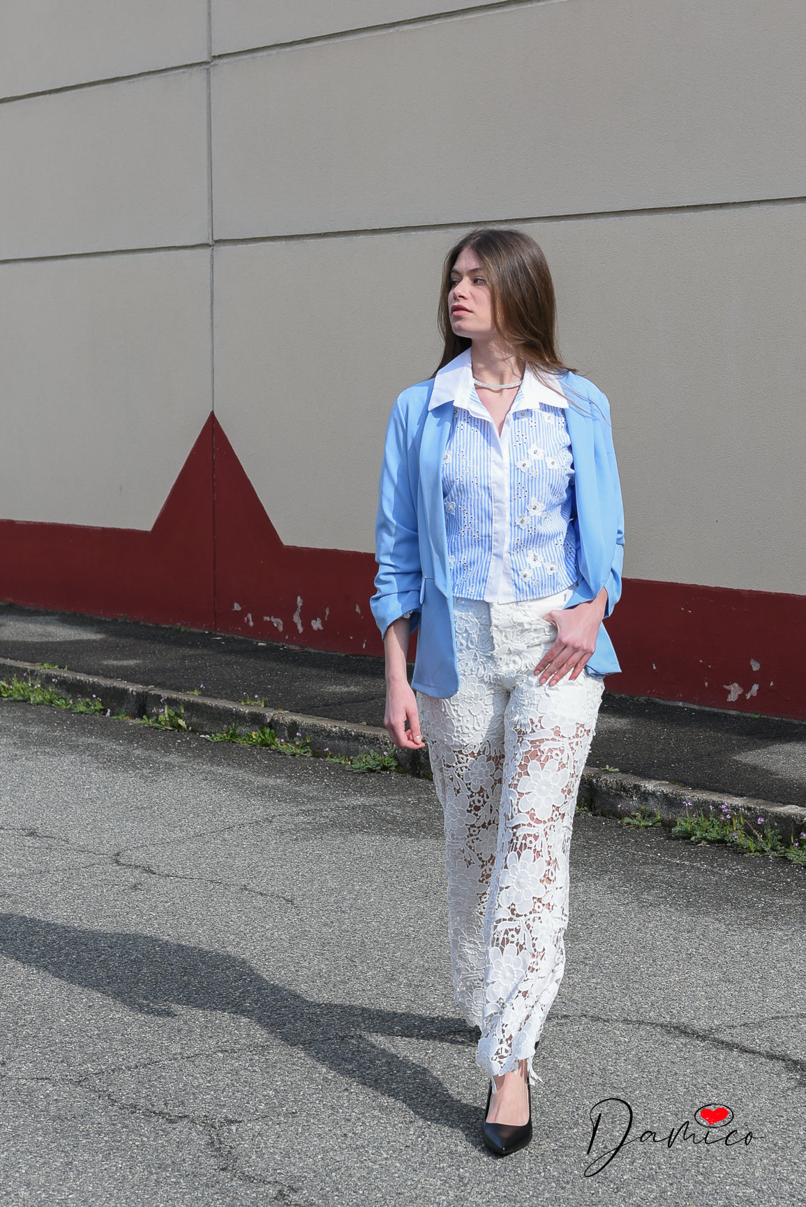 Camicia strass flowers