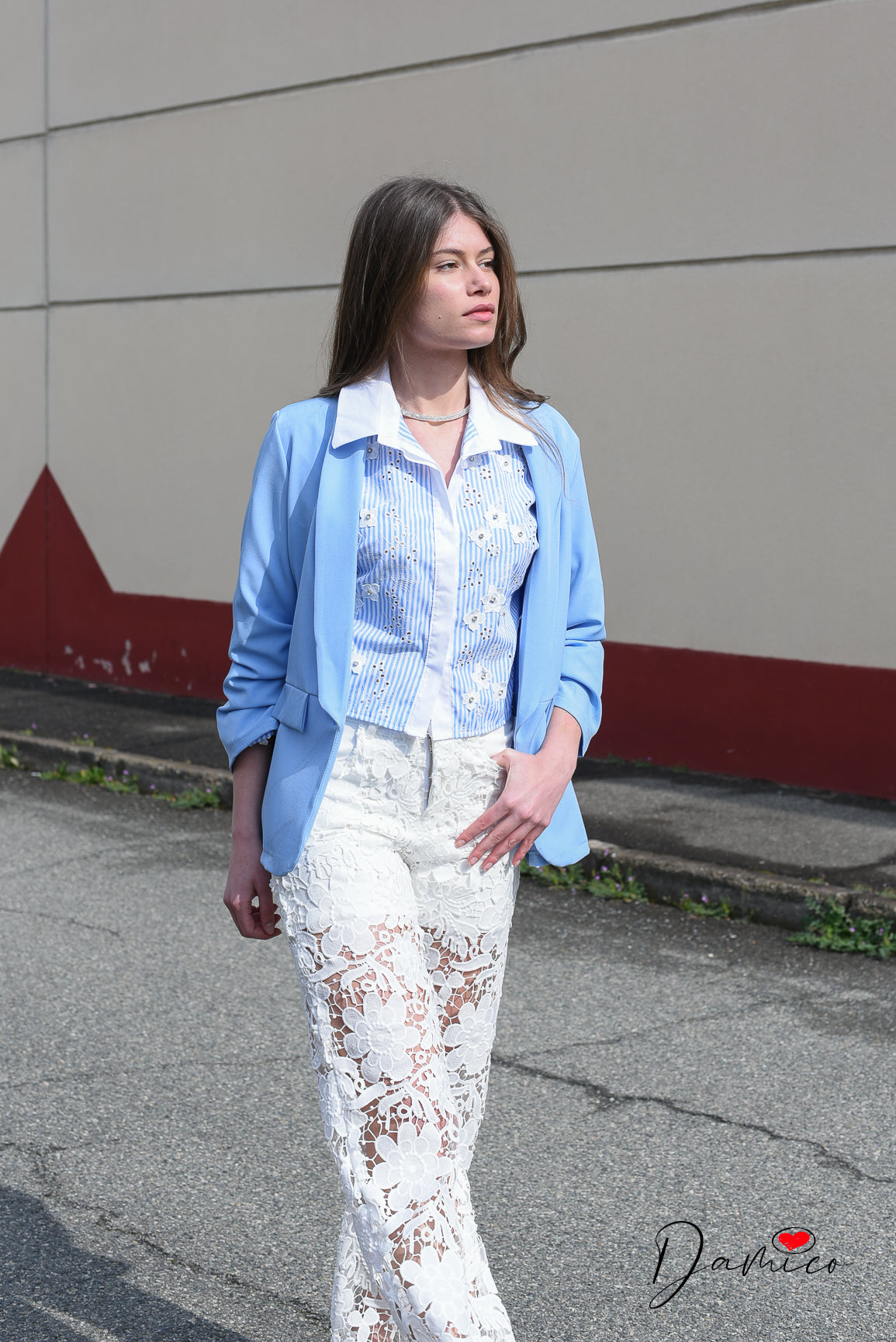 Camicia strass flowers